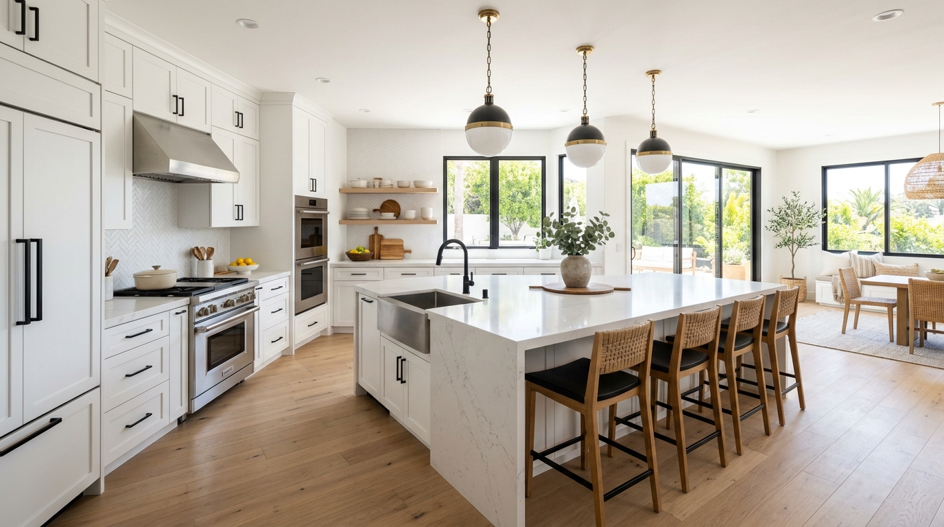 Modern kitchen remodel in Orange County